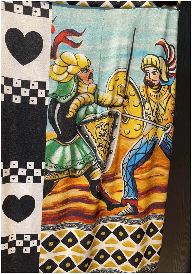 100% de Seda de Alta Qualidade Pista Saias Femininas Siciliano Retro Retalhos Imprimir Fino Ajuste All-match Festa Sereia Saia 6 Moda Feminina