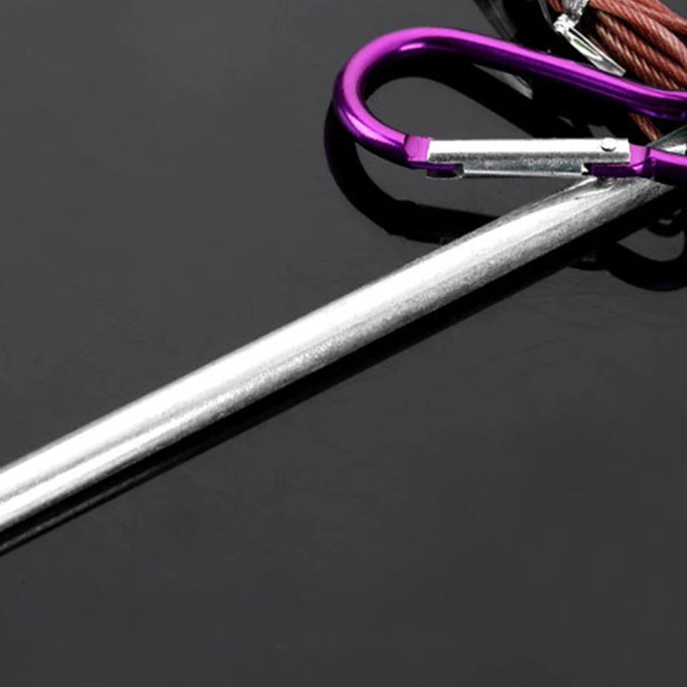 Live Rustproof Wire Rope Fish Buckle Set Outdoor Accessories Buoyancy Practical Durable Tackle Stainless Steel Snaps Lock Tool