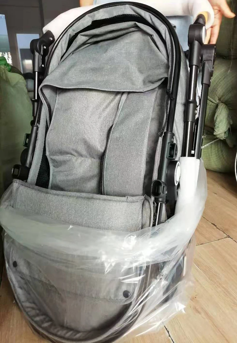 Bellie Kegao живописный детскую коляску можно использовать в качестве детская раскладная кровать-шезлонг для Портативный двухсторонняя четырехколесное светодиодное амортизатор с корзиной для младенца