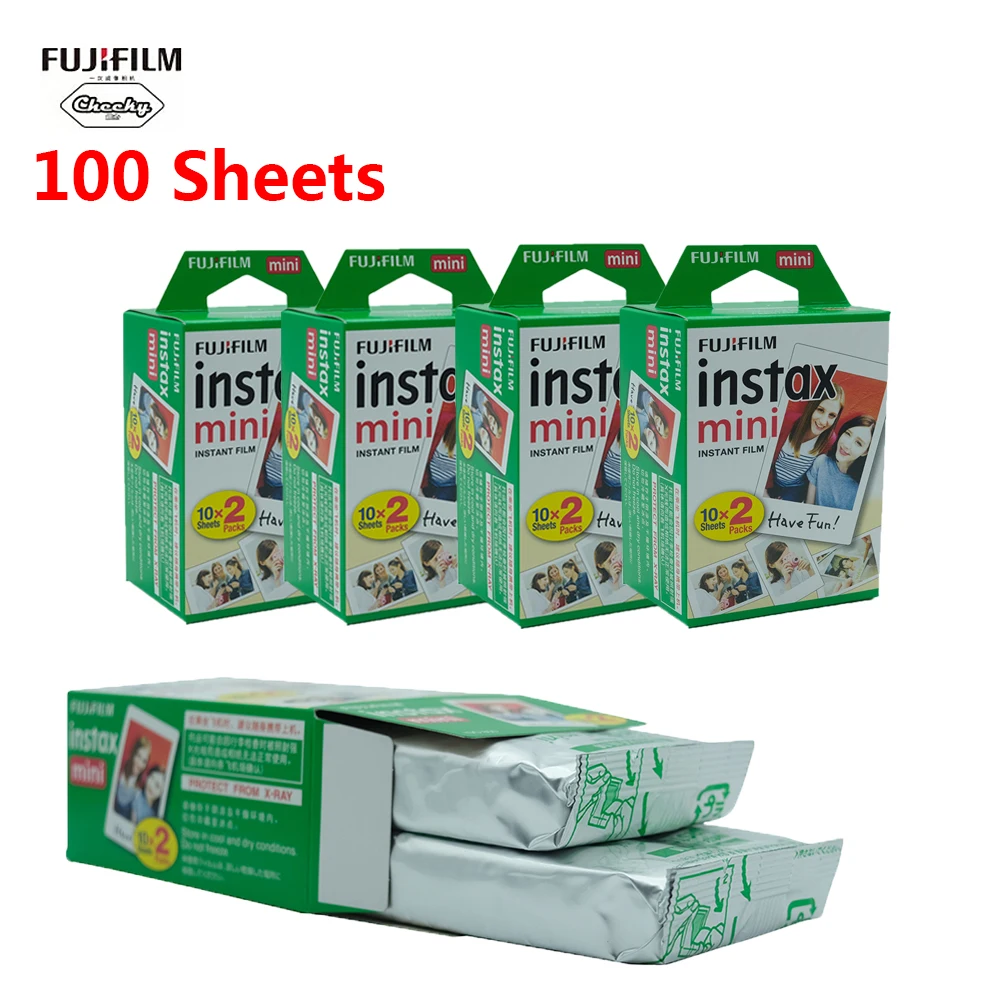 Пленка Fujifilm Instax Mini 10 20 40 60 80 100 листов для камеры FUJI Instant Photo 11 9 8 7s 70 90 2020 |