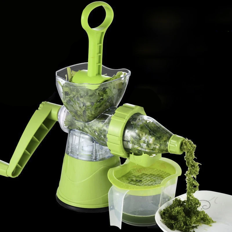 

New Multifuctional Kitchen Manual Hand Crank Single Auger Juicer with Suction Base Hand Juicer for Wheatgrass Fruit Vegetable