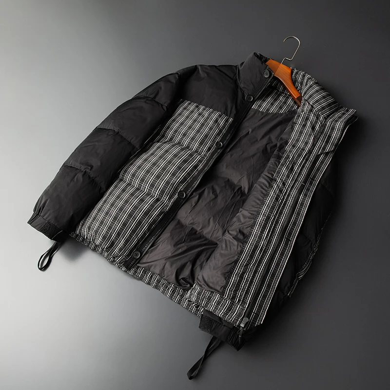 

80 velvet tile 2021 winter men's stand-up collar down jacket