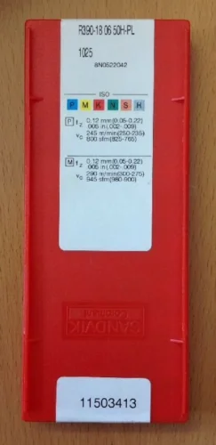 10 шт. вставки карбида R390-180650H-PL 1025