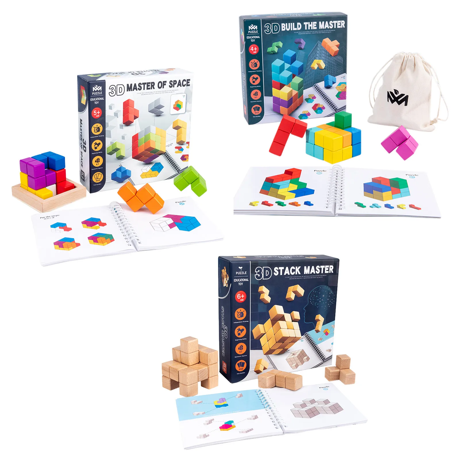 Educativos para Crianças Tetristoys Rubikscuscube Brinquedos Educativos Luban Soma Lógica Espacial Suave Treinamento Cedo 3d 1 Cheap Cubos mágicos