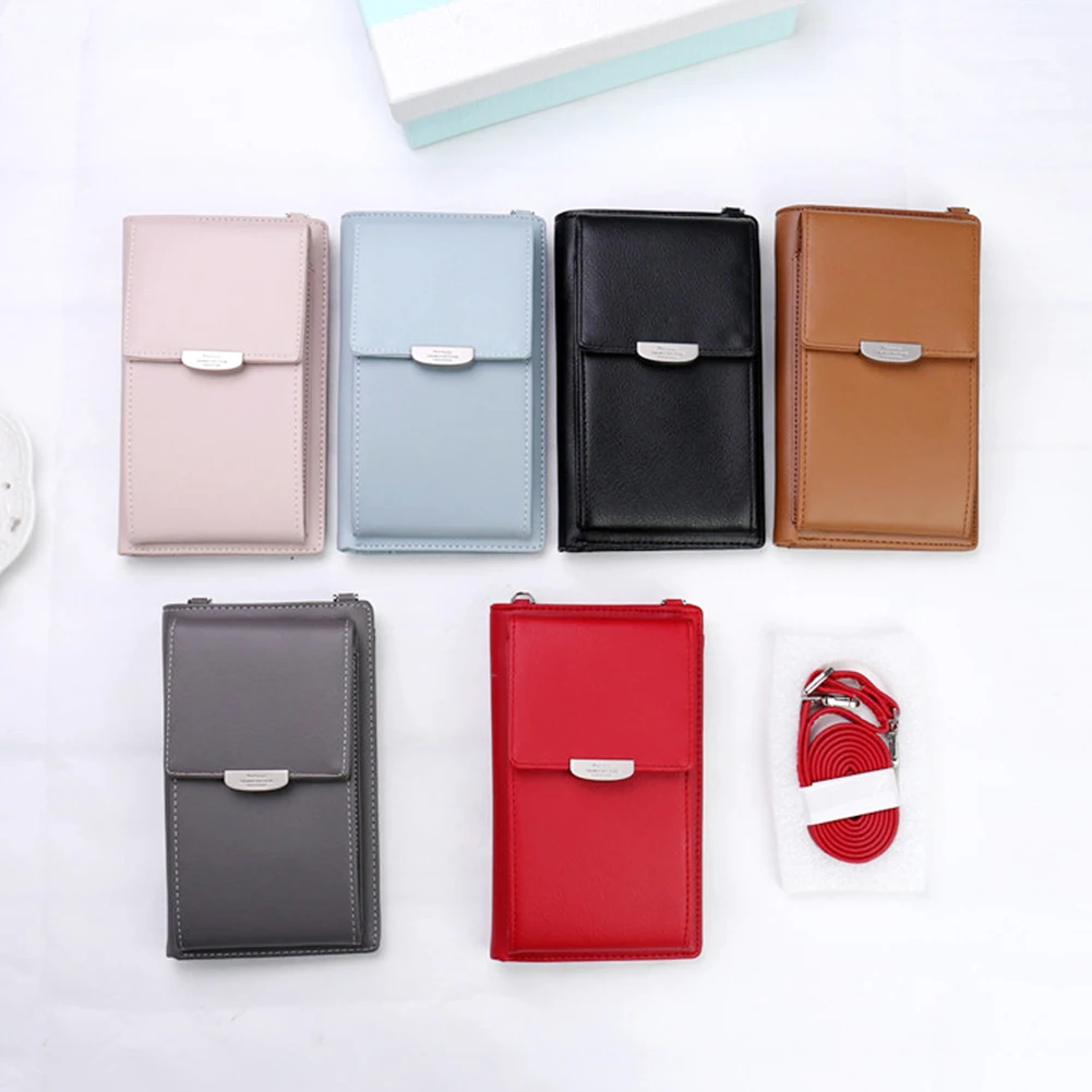 

2019 Fashion Mobile Phone Crossbody Shoulder Bag For Women Card Cell Phone Pocket Female Long Coin Purse Messenger Bags