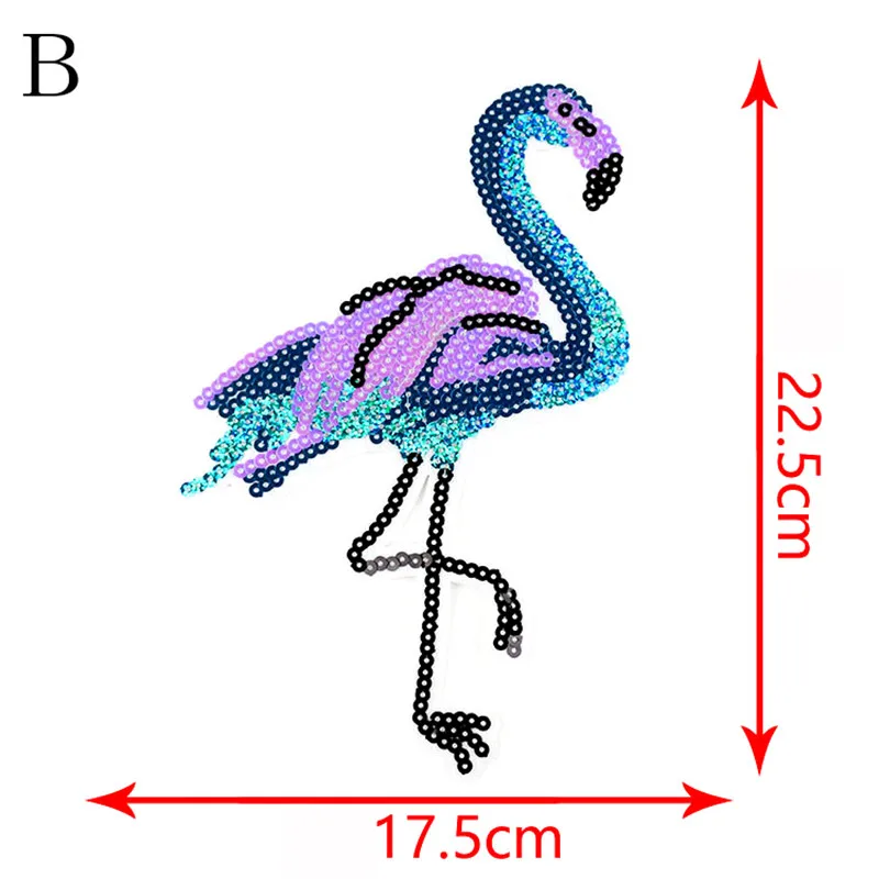 Высокое качество 1 шт Мульти Стиль Фламинго вышитые патчи для одежды Железный