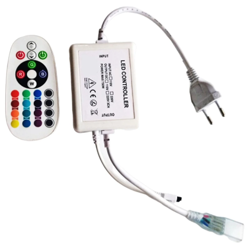Bluetooth RGB контроллер огни с неоновыми рождественскими огнями светодиодный контроллер шнура(штепсельная Вилка европейского стандарта