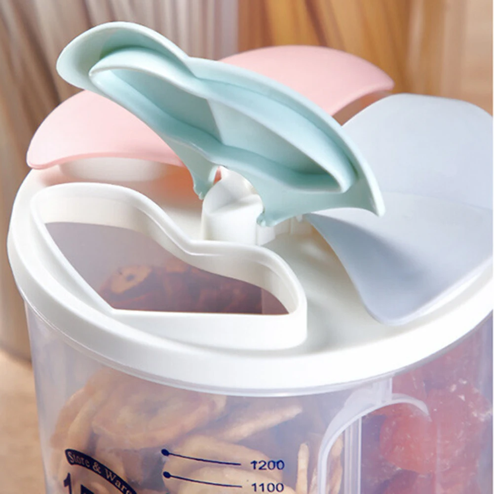 Plastic Cereal Dispenser Storage Box Kitchen Food Grain Rice Container Nice Kitchen Rice Storage Box Flour Grain Storage