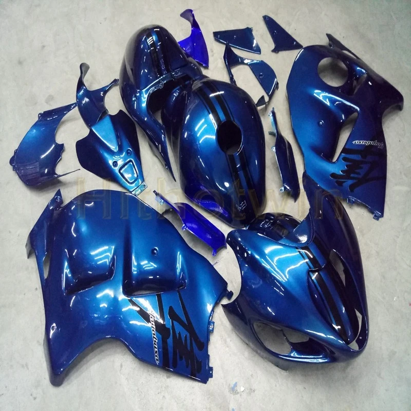 Пользовательский капот мотоцикла для GSX-R1300 1997-2007 ABS пластик обтекатель инъекции плесень синий белый - Цвет: R