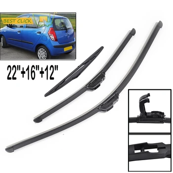 

Misima Windshield Windscreen Wiper Blades For Hyundai I10 Mk1 2007-2013 Front Rear Window Wiper Blade 2008 2009 2010 2011 2012