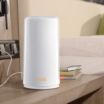 

Wakeup Light Alarm Clock Sunrise Simulation Digital Clock Press Sensor 5 Natural Sounds Snooze Function Clock for Room EU Plug