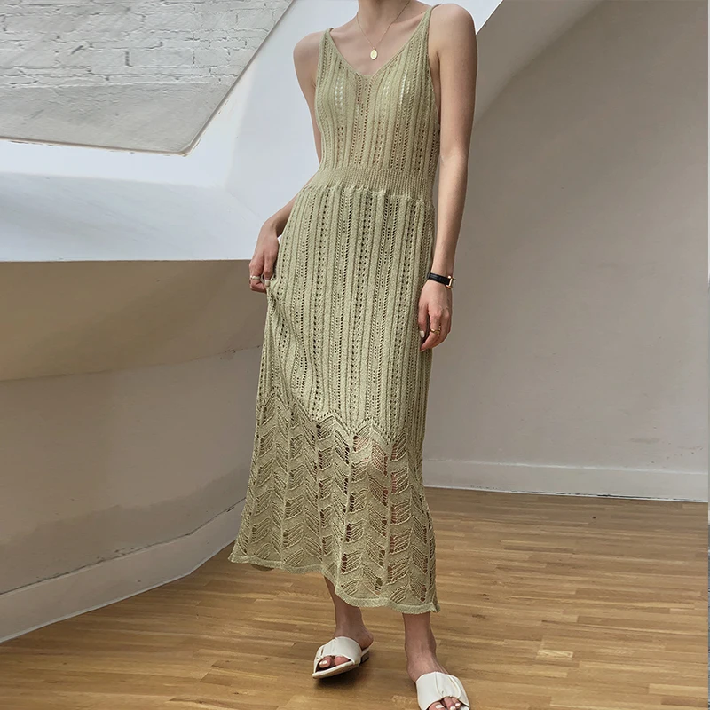 Женское длинное трикотажное платье свитер элегантное черное повседневное без