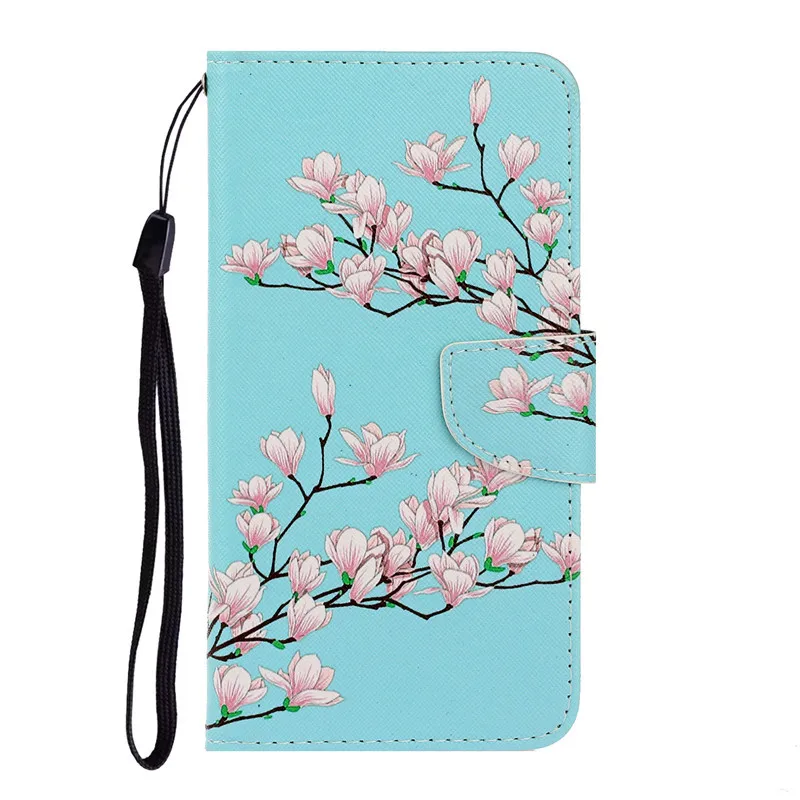 Flower Phone Case For Redmi Note 7A 8A 7 8 9 9S 9A 9C Pro Mi 10T Lite Flip Leather Wallet Card Slot Back Book Cover Fundas xiaomi leather case Cases For Xiaomi