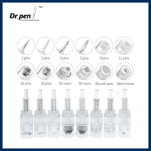 

20 pcs Screw Microneedle Auto Derma Pen Cartridge Round Nano Microneedling for Electric Derma Pen Needles Skin Care Tool