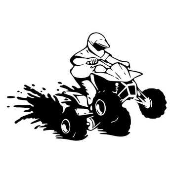 

Creative Quad Car Sticker Laptop Pvc 18cm X 12cm Auto Motorcycle Truck Car Window Auto Accessories Decal