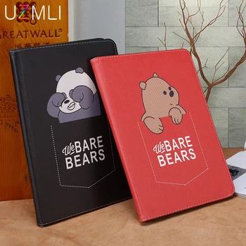 

For New iPad 9.7 Pro 11 2020 10.2 10.5 air mini 12345 Lovely Bear Kids Smart Wake Leather Soft TPU Tablet Case Cover + Gifts