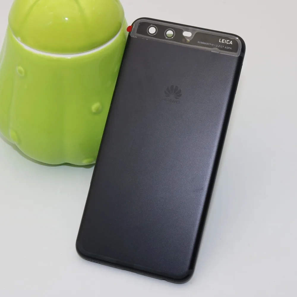 huawei P10 Plus, задняя крышка для батареи, задняя дверь, корпус, чехол, замена для 5," huawei P10, крышка батареи+ боковые кнопки - Цвет: Black