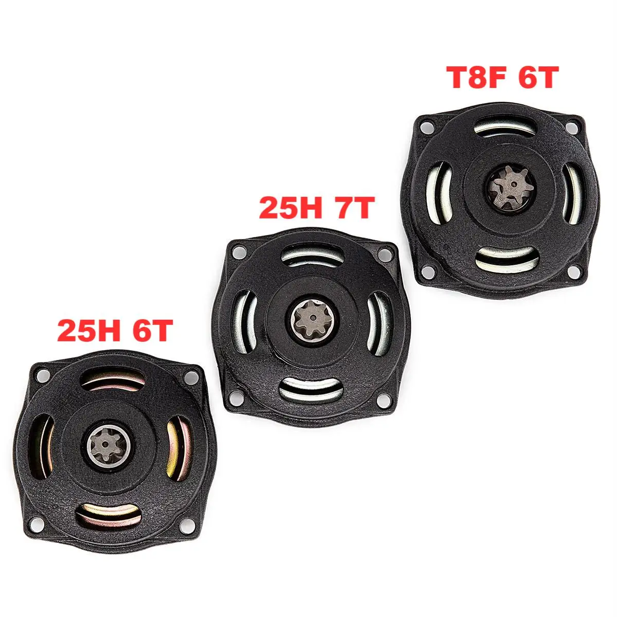 

25H 6T 7T T8F 6T Зубчатая Муфта барабан Коробка передач для двигателя 47 куб. См 49 куб. См 2-тактный карманный велосипед Minimoto Mini Kids ATV багги картинг