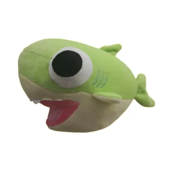 

New stuffed Big green eyed shark cartoon doll Kawaii plush animals lovely angel toy for Children Kids Gift toys