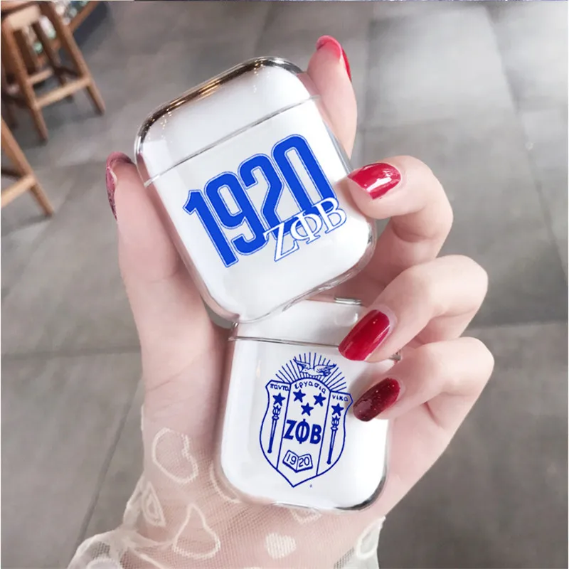 Zeta phi beta TPU Мягкий силиконовый прозрачный чехол airpods для Apple Airpods 1/2 защитный s Bluetooth |