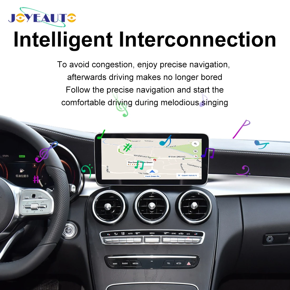Joyeauto 4+32G AI Box For Mercedes Benz A180 A B C E S CLA GLC CLS GLE GLS G R SLC SL iOS Android Carplay Mirror Video Box