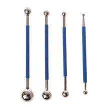 4 шт./компл. 4 шт./компл. двойной Нержавеющая сталь прессованные мяч для плитки клей пробелов ремонт Stick напольная фарфоровая плитка для строительного раствора, скребки