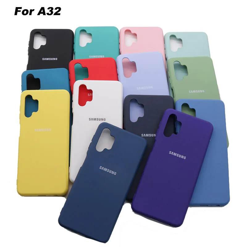 Samsung Galaxy A22 A32 Case Soft-Touch Back Protective Shell Silky Silicone A 22 A 32 5G 4G A42 Mobile Phones Cover personalised flip phone case