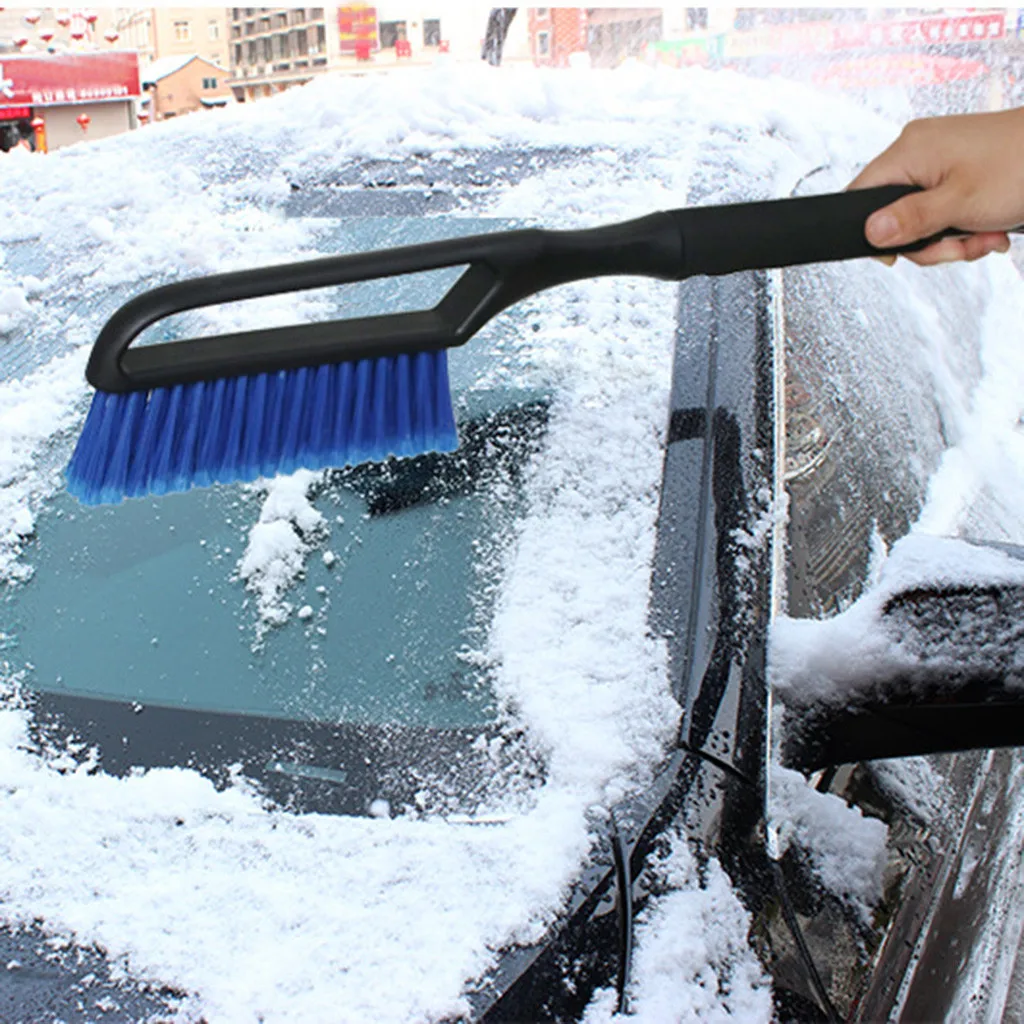 Автомобильный скребок для снега, льда, щетка для снега, щетка для удаления, зимние инструменты для чистки лобового стекла автомобиля