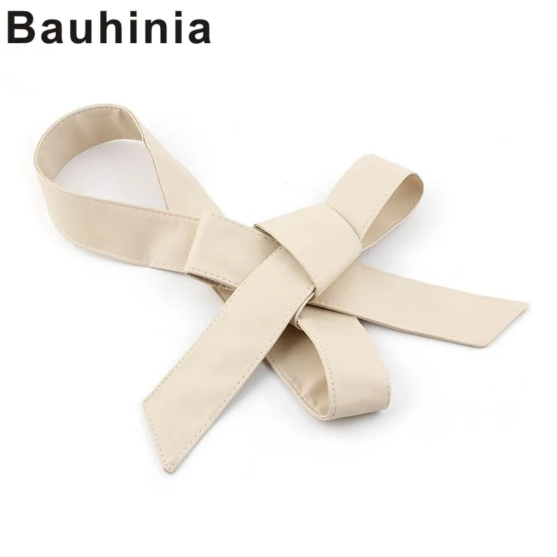 

Bauhinia brand new ultra-long soft ribbon bowknot wide belt all-match closure clothing accessories dress belt
