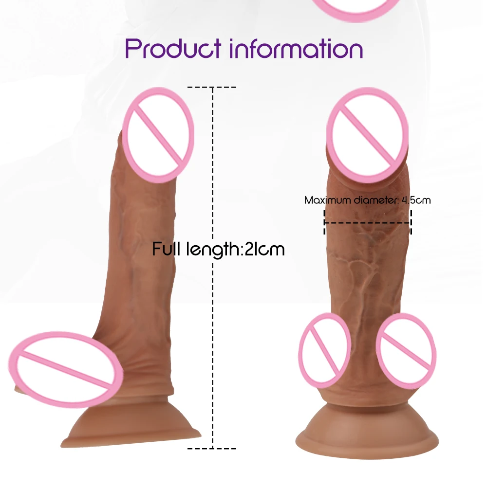 Upgrade Medical Grade Skin feeling Realistic Silicone Flexible Dildo Huge Big Penis With Suction Cup Woman Female Masturbation Sex Toys (2)