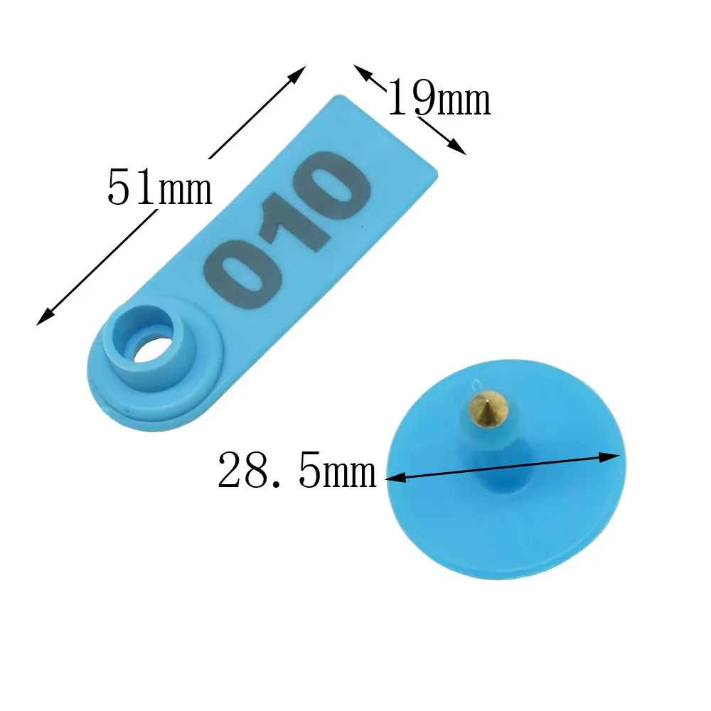 Ear Tag Sheep Marker Applicator 001-100 Ear Tags for Goat Identification Kit Tagger with 2 Pcs Pins Tag Pliers