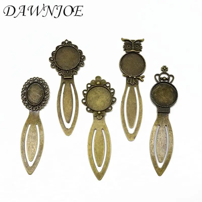 5 Стиль микс Винтаж ручной Закладка для книги кабошон лоток базы пустая установка