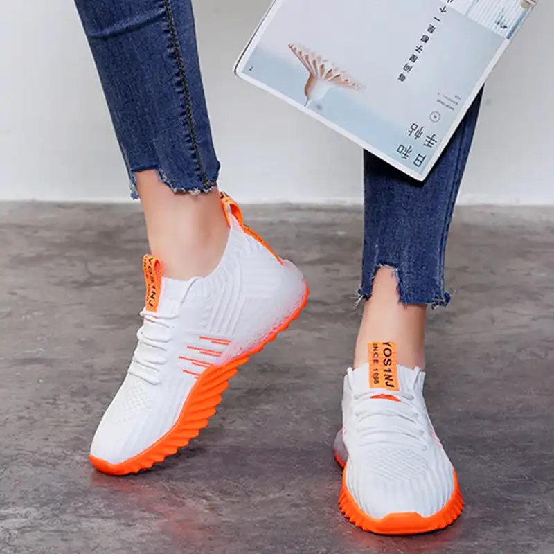 Tenis naranjas para mujer Clearance
