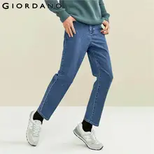 

Giordano Men Jeans Loose Straight Mid-rise Denim Jeans Five Pocket Zip Fly Washed Stretchy Casual Jeans 01111059