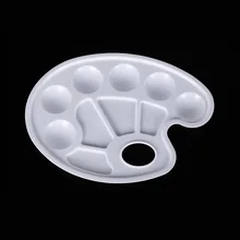 Высококачественная пластиковая палитра для пигментов Палитра для рисования цветная палитра тонкая художественная живопись только подставка для перемешивания пигмента 10 квадратов