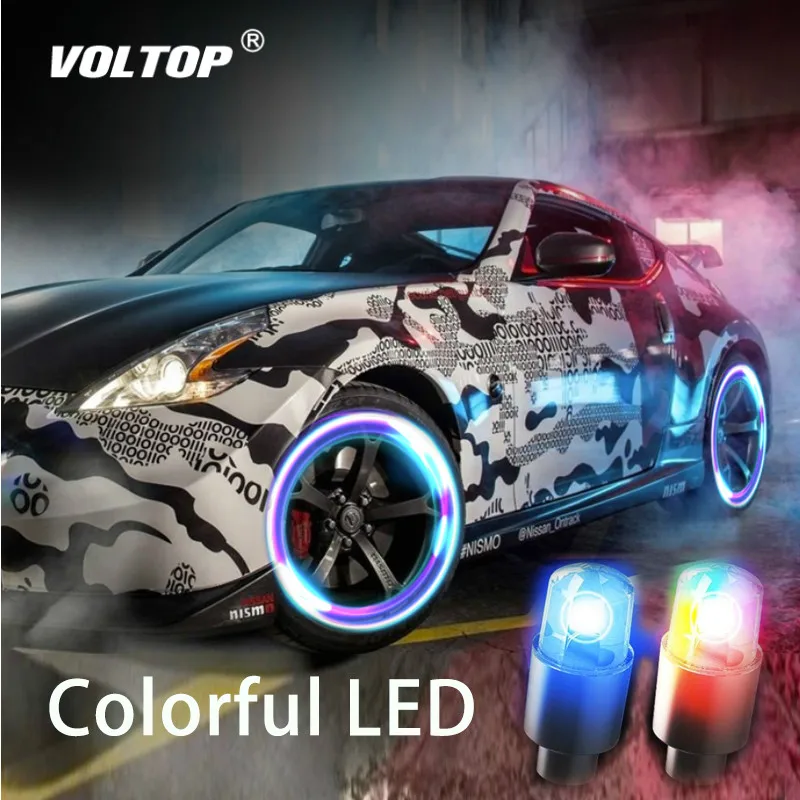 

Valve Light Car Tire Decoration Accessories Interior Ornaments Universal Bicycle Motorcycle American Nozzle Vibration Sensor
