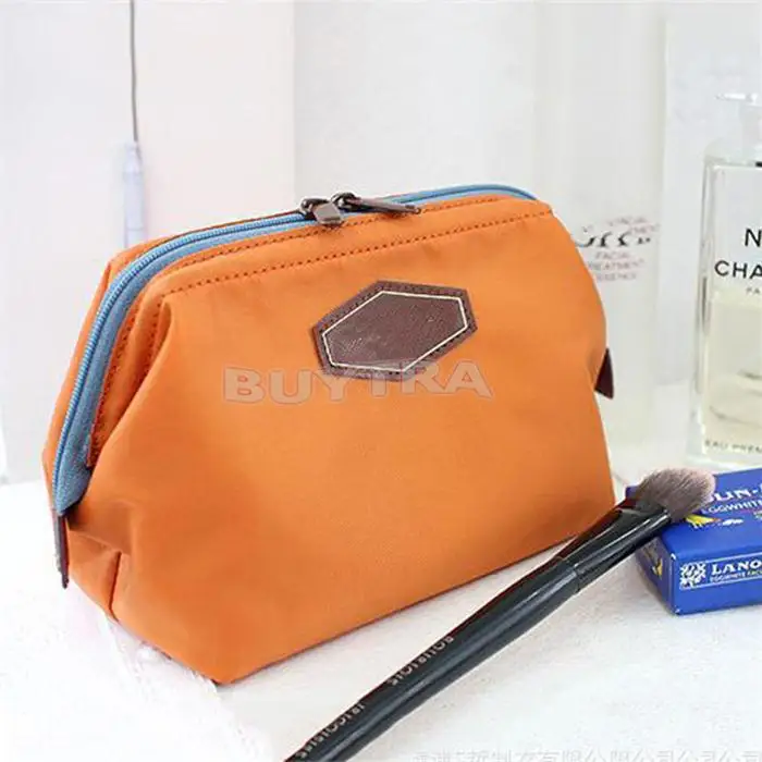 1pc new arrival candy color pencil case big capacity nylon pencil bag stionery school supplies