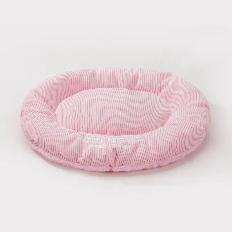 Pink Подушка для собак, кошек, для маленьких и средних собак, вельвет+ фланелевые супер мягкие подушечки для питомцев, дышащий теплый коврик для собак, коврик для домашних животных - Цвет: Pink