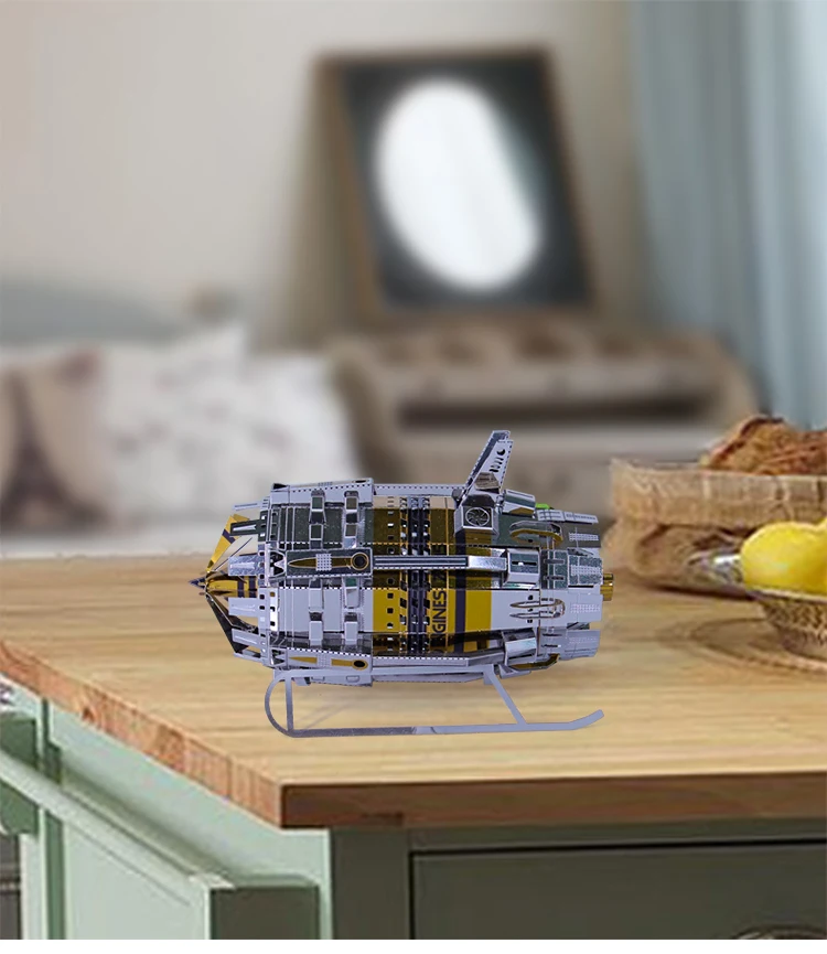Microworld 3D металлическая головоломка силовой двигатель модель DIY 3D лазерная резка собрать головоломки игрушки ecoration подарок для детей