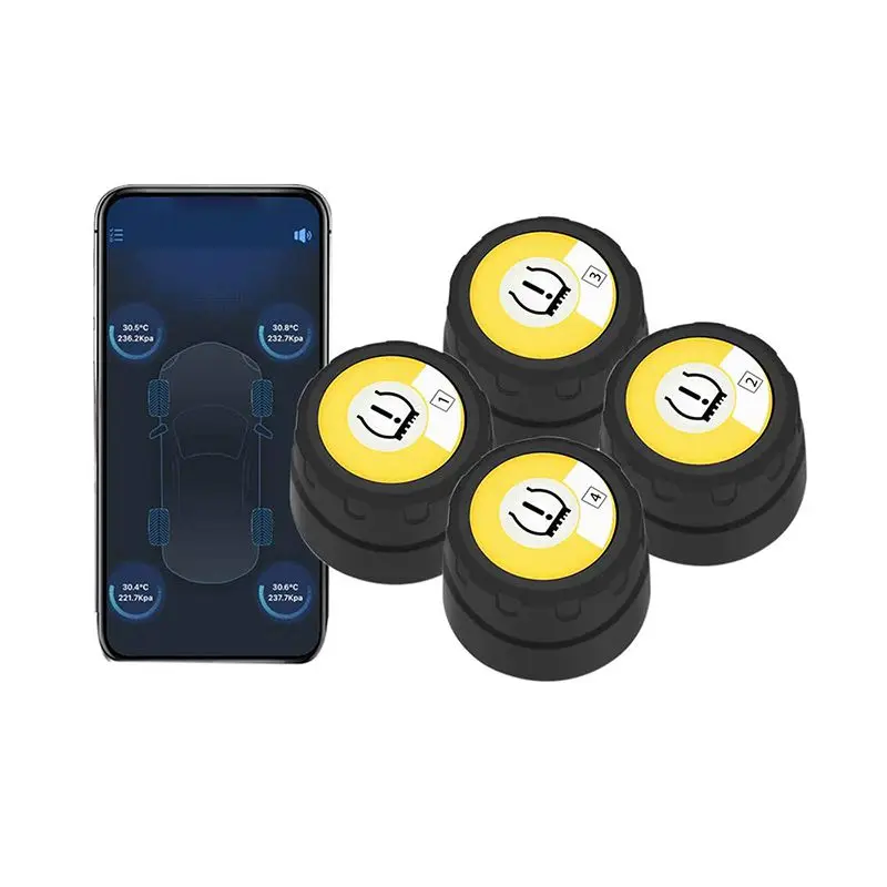 Горячая Распродажа, универсальный Bluetooth 4,0 TPMS автомобильный датчик давления для мониторинга внешнего давления в шинах, сигнализация