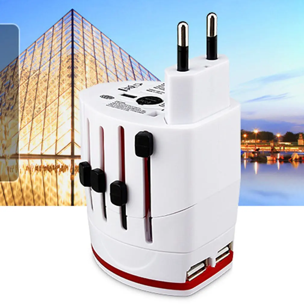 2.1A двойной Usb порт конверсионная розетка универсальное преобразование мир Путешествия адаптер питания вилка многофункциональная конверсионная розетка