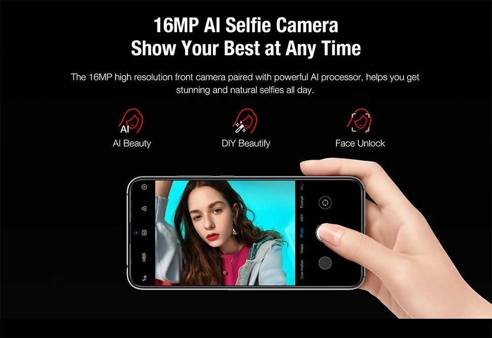 UMIDIGI X 4GB+ 128GB глобальная версия двойной 4G мобильный телефон 6,35 ''в экране отпечаток пальца 48MP Тройная камера 4150mAh NFC Смартфон