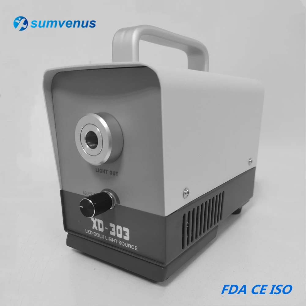 MINI Portable LED 20W Medical Cold Light Source Wolf Optical Fiber Endoscope Examination Surgery Gynecology ENT PETS Anorectal