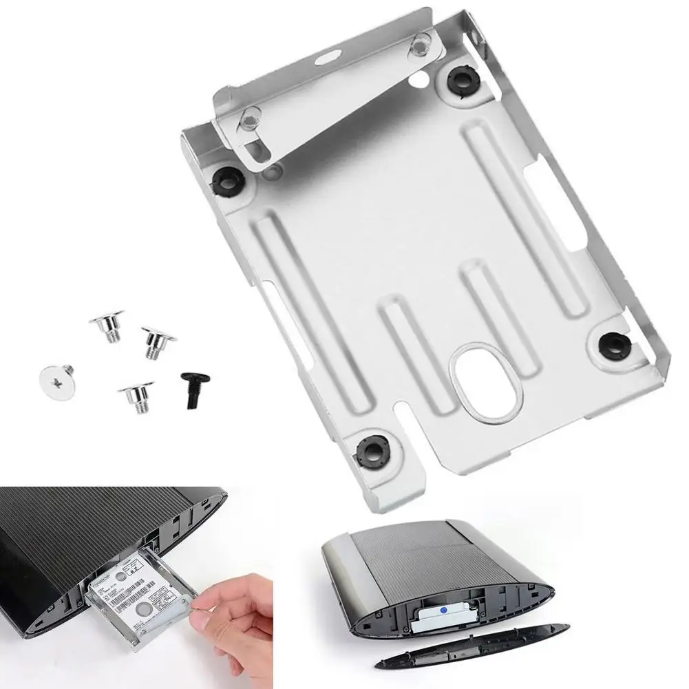 

Metal Hard Disk Drive HDD Mounting Bracket Holder Screws Kit for Slim