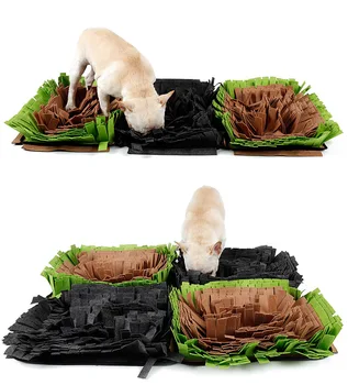 

HobbiesToys Interactive Pet Dog Pet Sniffing Pad Washable Training Blanket Feeding Mat Piecing Multi-color Dog Toys