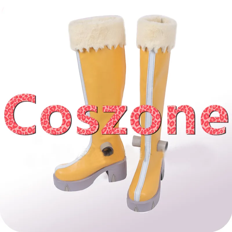 My Hero Academia Boku No Hero Akademia Pussy Cat Ragdoll Yellow Shoes Cosplay Boots (3)
