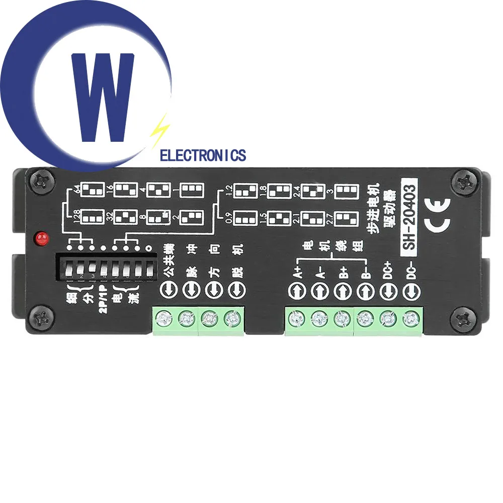 Driver Per Motore Passo-Passo Monofase A 2 Assi Sh-20403 3A 128 Divisione Per Motore Passo-Passo Nema 17/23