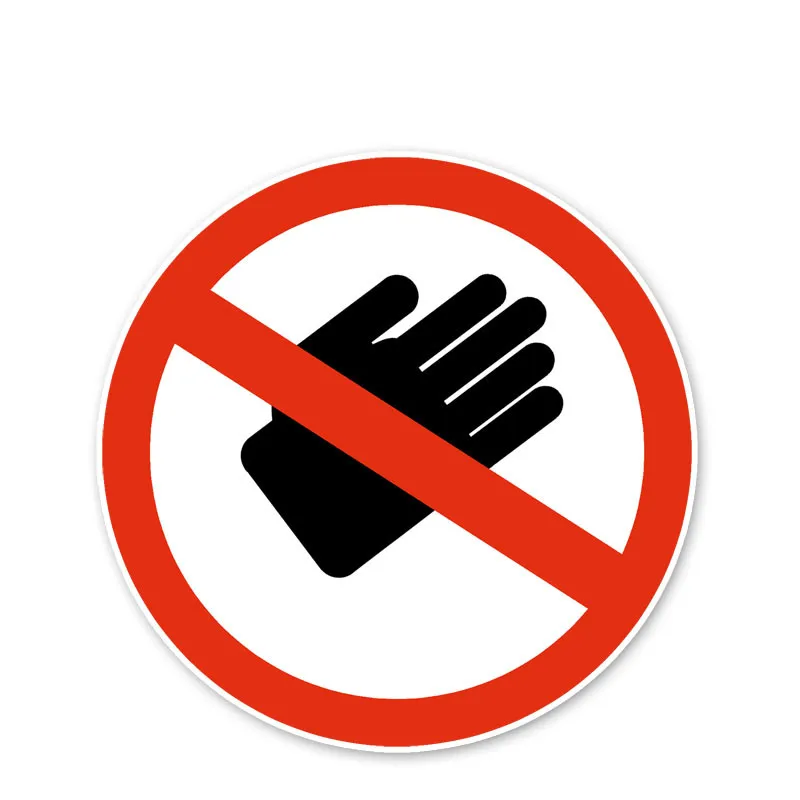 

Warning Sign Do Not Touch The Alarm Car Sticker Window Vinyl Reflective Cover Scratches Waterproof PVC 12cm X 12cm