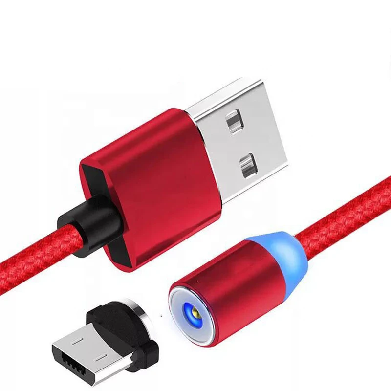 Магнитный USB кабель 1 м зарядный USB кабель Магнитный зарядный Micro USB кабель для мобильного телефона USB шнур