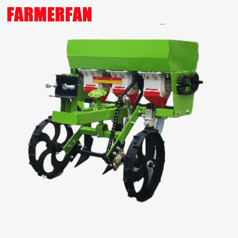 

3 line Micro tillage machine agricultural fertilizer planter applicator wheat corn planting multifunctional accessory planter